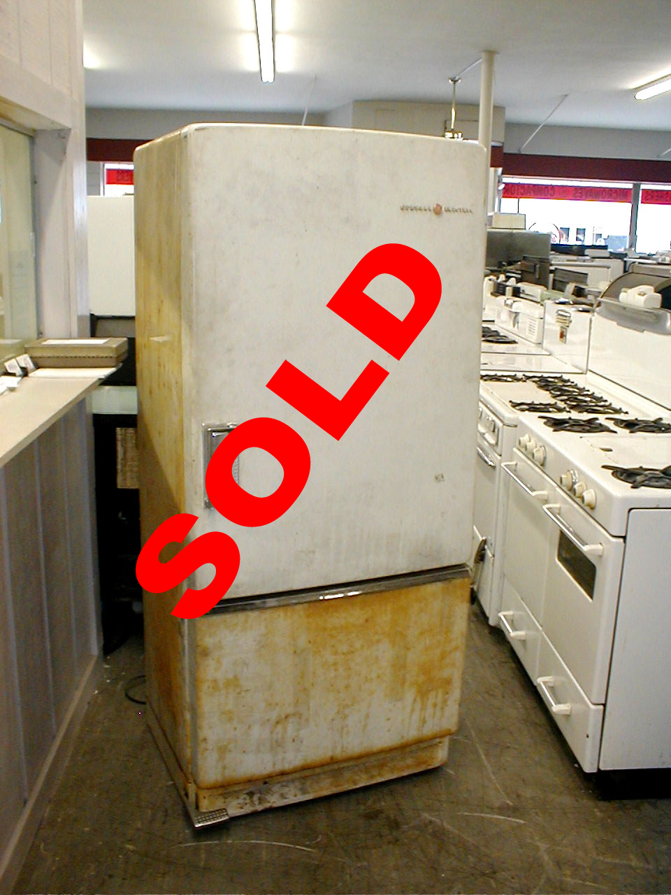 1956 GE Combination With Bottom Freezer