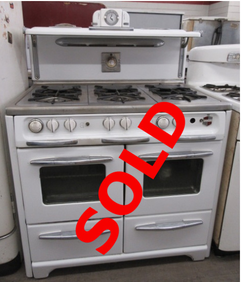 1950 Wedgewood Double Oven with Glass Doors