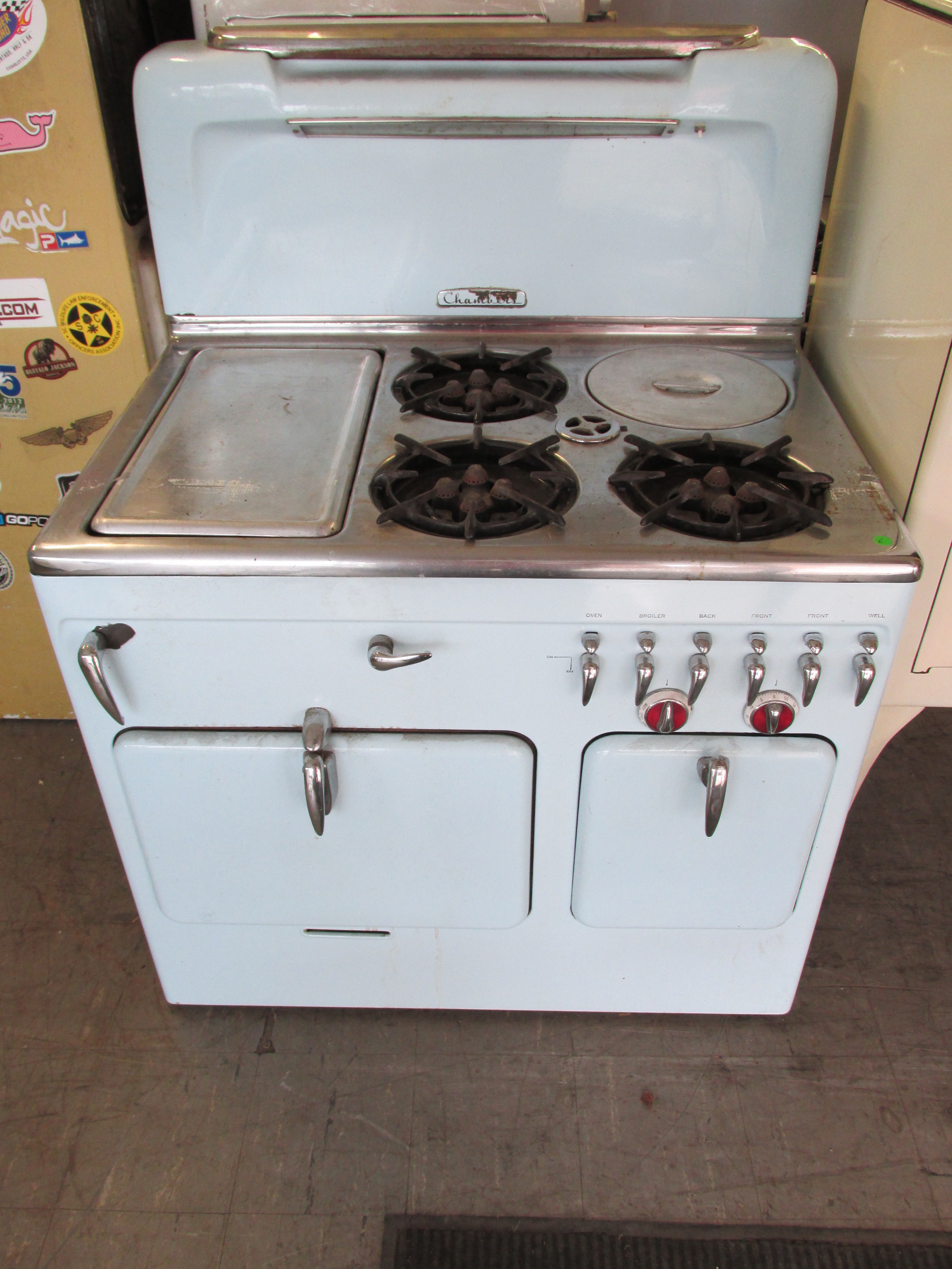 1951 Robin Egg Blue Chambers Antique Appliances