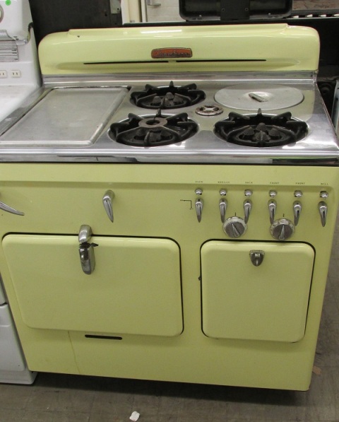 1951 Lowback Yellow Chambers Antique Appliances