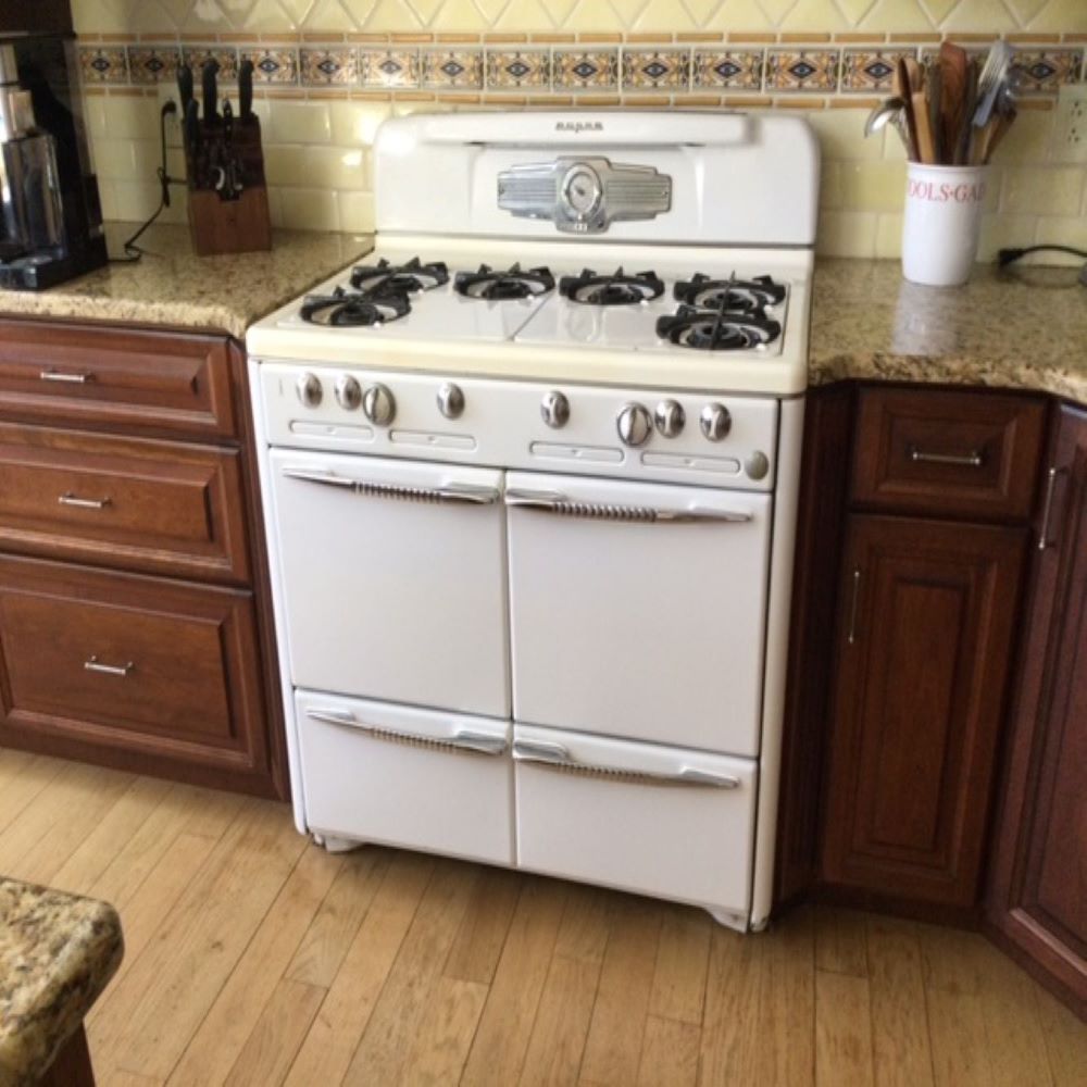 Roper 1955 6 Burner Range Stoves for sale Show Ad Antique Appliances