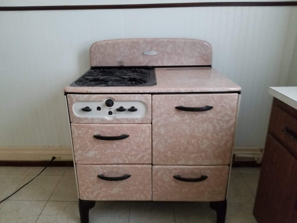 1936 Gas Stove beautiful marbled finish (4 Burners, Single Oven